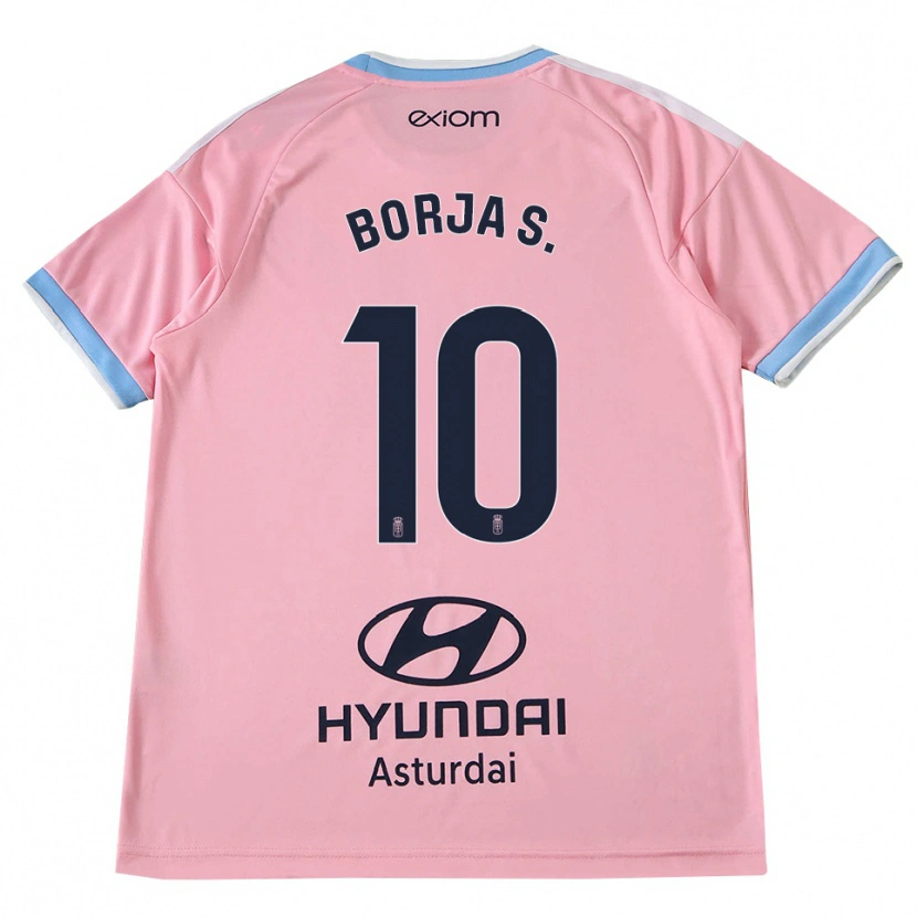 Danxen Homem Camisola Borja Sánchez #10 Azul Centáurea Rosa Alternativa 2026/27 Camisa Brasil