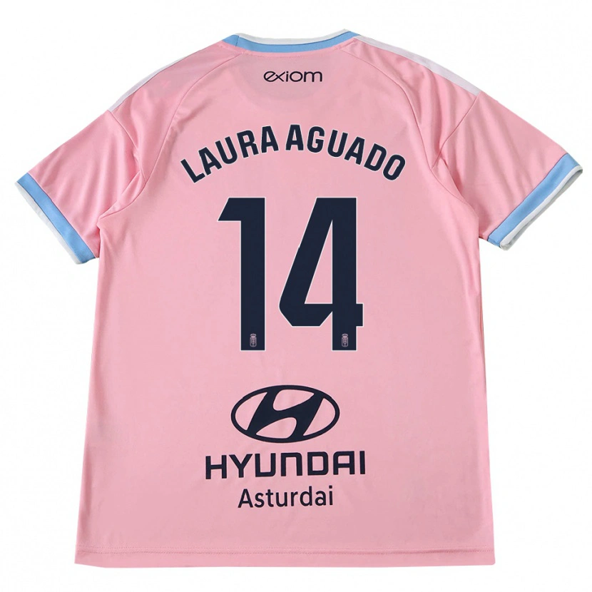 Danxen Homem Camisola Laura Aguado #14 Azul Centáurea Rosa Alternativa 2026/27 Camisa Brasil