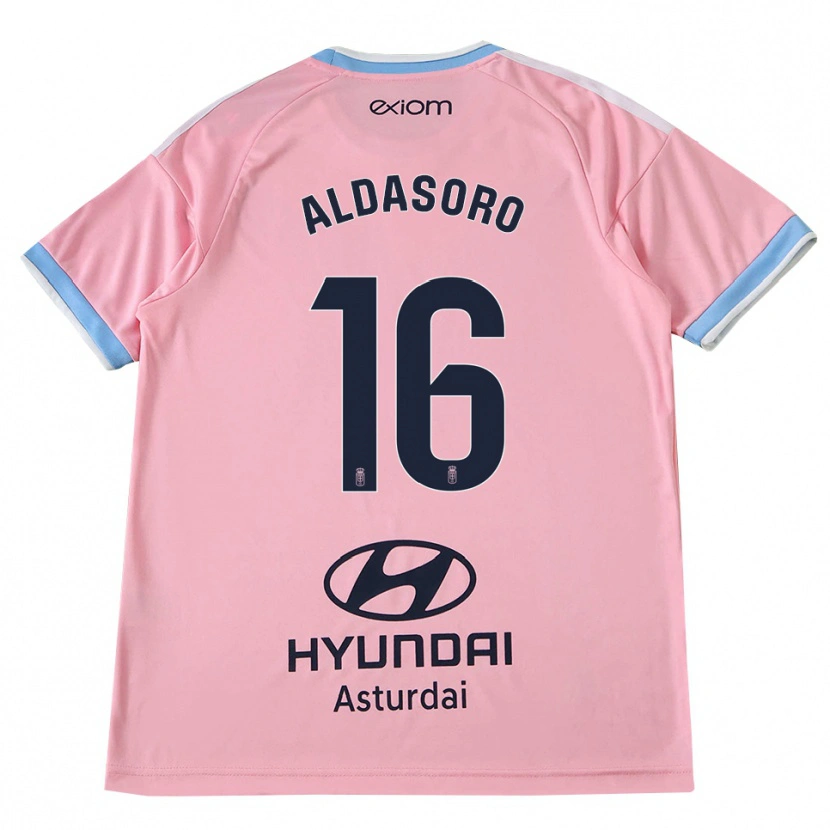 Danxen Homem Camisola Aritz Aldasoro #16 Azul Centáurea Rosa Alternativa 2026/27 Camisa Brasil