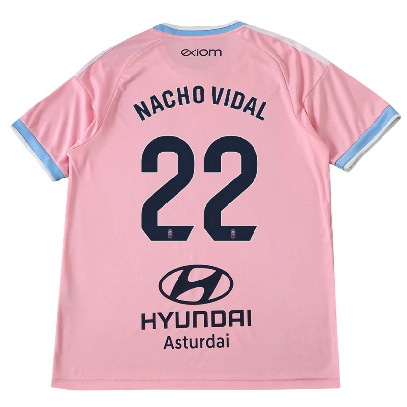 Danxen Homem Camisola Nacho Vidal #22 Azul Centáurea Rosa Alternativa 2026/27 Camisa Brasil