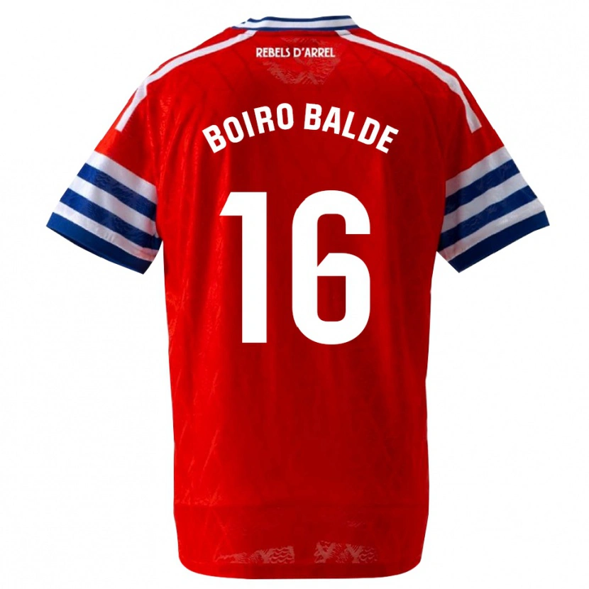 Danxen Homem Camisola Issa Boiro Balde #16 Azul Real Vermelho Alternativa 2026/27 Camisa Brasil
