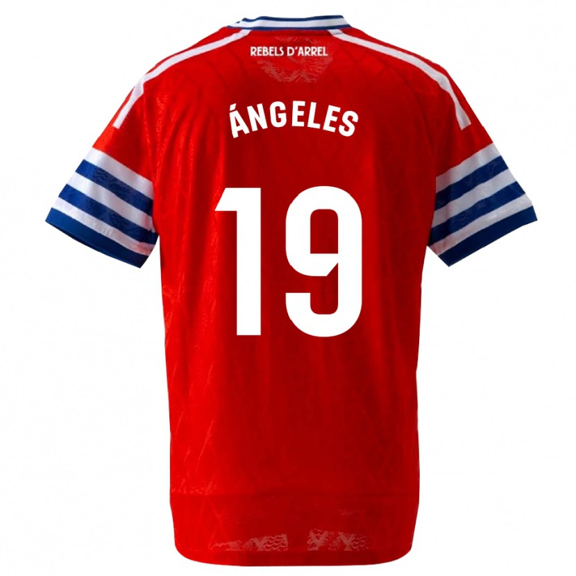 Danxen Homem Camisola Ángeles Del Álamo Sánchez #19 Azul Real Vermelho Alternativa 2026/27 Camisa Brasil