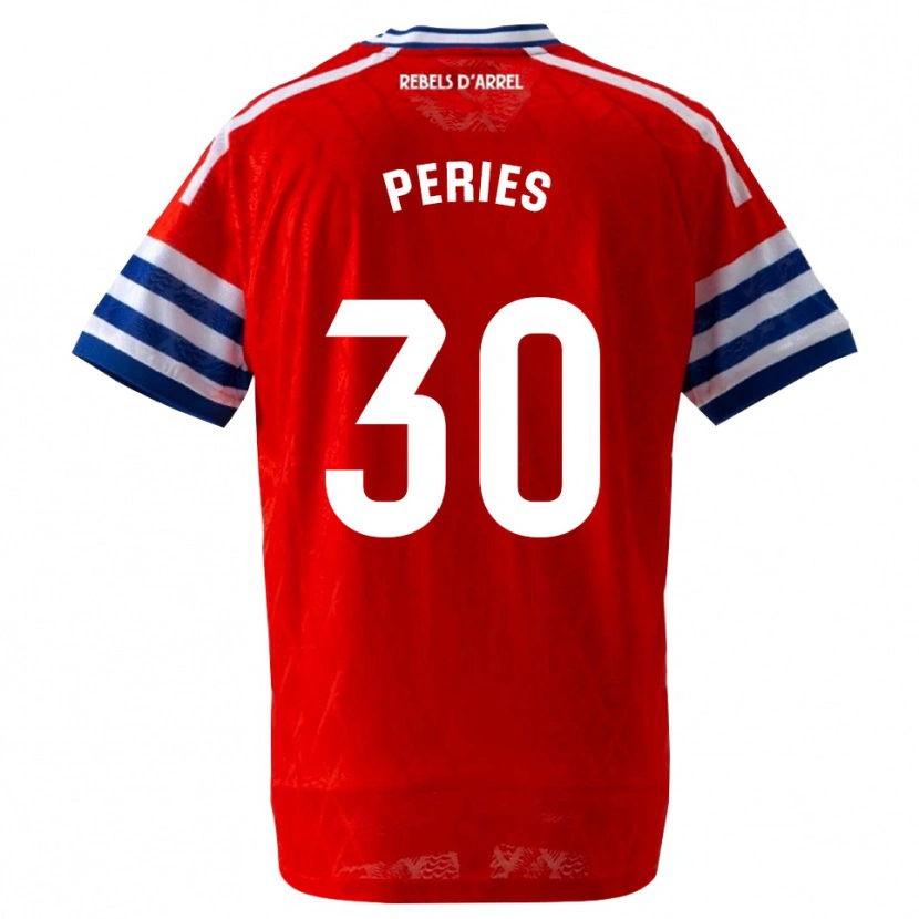 Danxen Homem Camisola Jan Peries #30 Azul Real Vermelho Alternativa 2026/27 Camisa Brasil