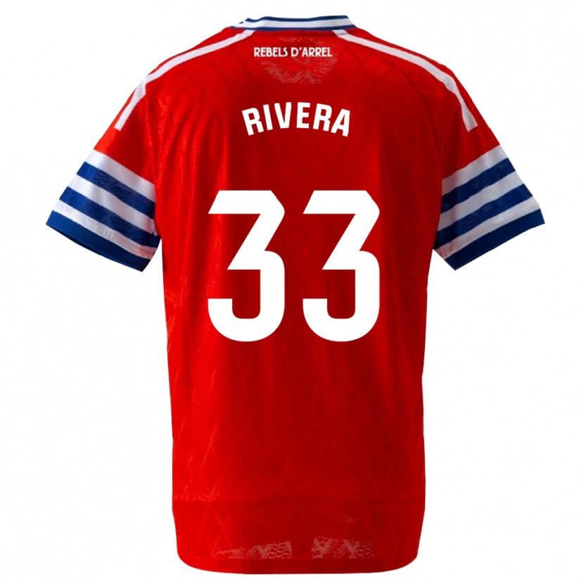 Danxen Homem Camisola Pol Rivera #33 Azul Real Vermelho Alternativa 2026/27 Camisa Brasil
