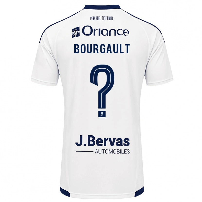 Danxen Homem Camisola Justin Bourgault #0 Azul Marinho Branco Alternativa 2026/27 Camisa Brasil