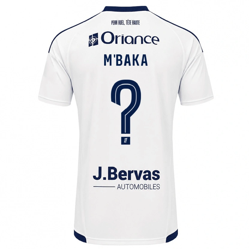 Danxen Homem Camisola Sacha M'baka #0 Azul Marinho Branco Alternativa 2026/27 Camisa Brasil