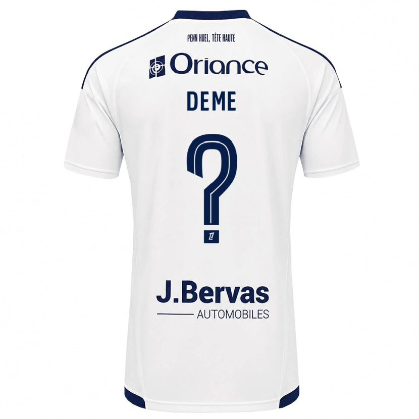 Danxen Homem Camisola Lison Deme #0 Azul Marinho Branco Alternativa 2026/27 Camisa Brasil