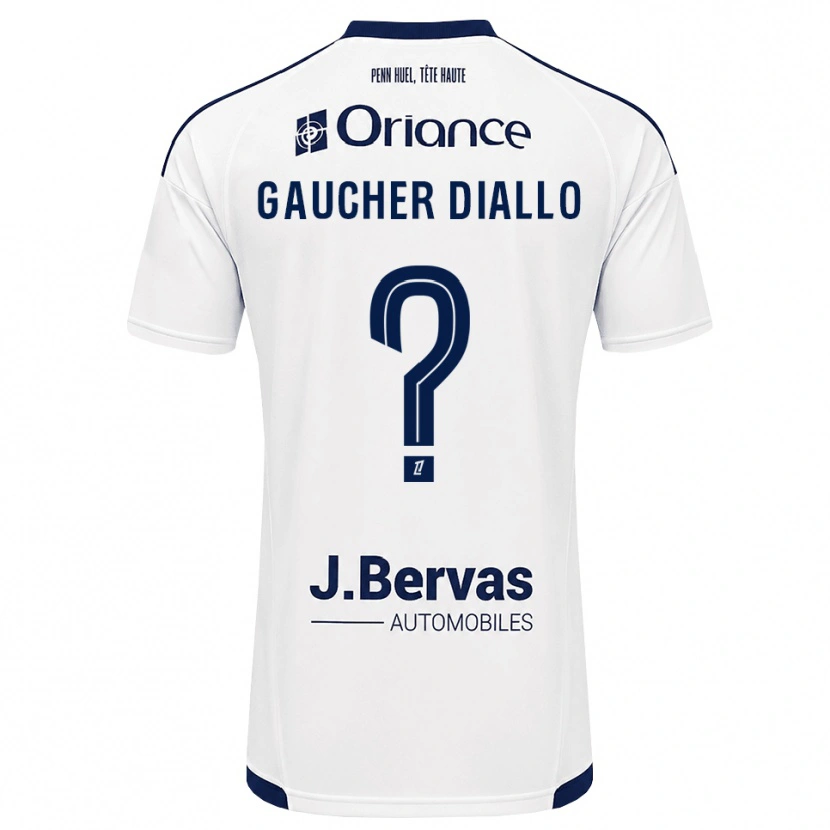 Danxen Homem Camisola Coumba Gaucher Diallo #0 Azul Marinho Branco Alternativa 2026/27 Camisa Brasil