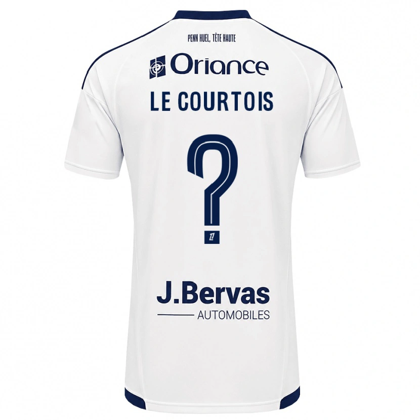 Danxen Homem Camisola Loan Le Courtois #0 Azul Marinho Branco Alternativa 2026/27 Camisa Brasil