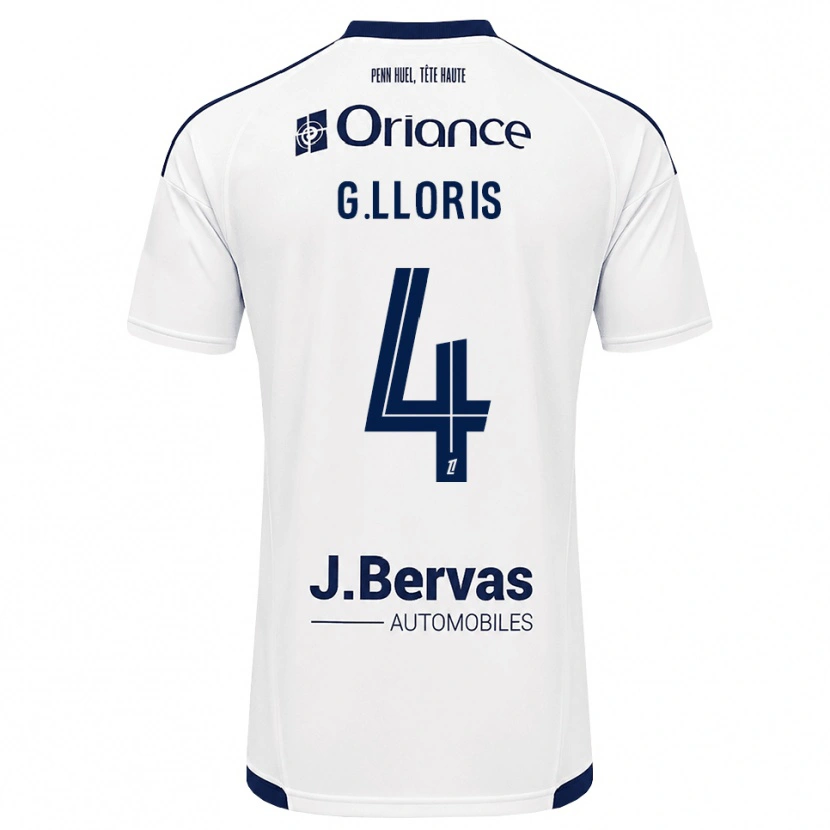 Danxen Homem Camisola Gautier Lloris #4 Azul Marinho Branco Alternativa 2026/27 Camisa Brasil