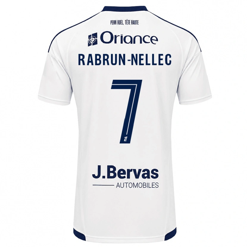 Danxen Homem Camisola Yannis Rabrun-Nellec #7 Azul Marinho Branco Alternativa 2026/27 Camisa Brasil