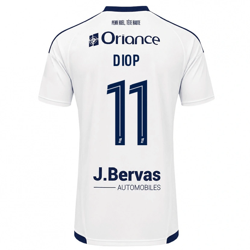 Danxen Homem Camisola Samba Diop #11 Azul Marinho Branco Alternativa 2026/27 Camisa Brasil