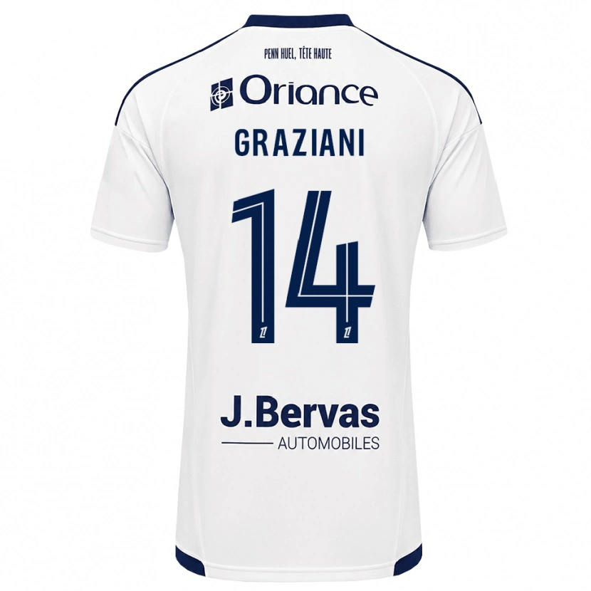 Danxen Homem Camisola Kelyan Graziani #14 Azul Marinho Branco Alternativa 2026/27 Camisa Brasil