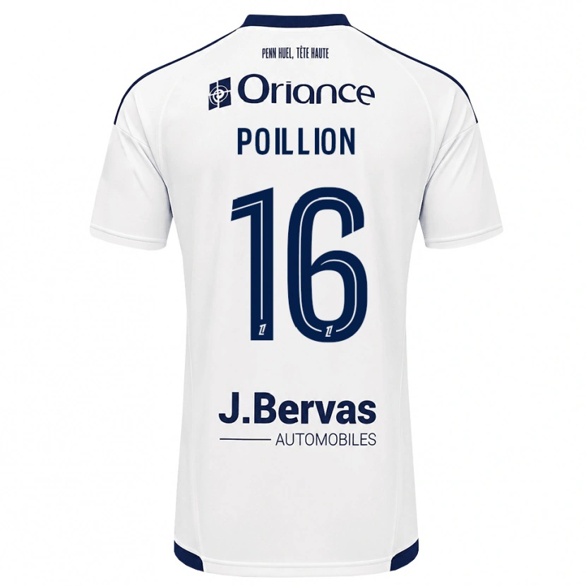 Danxen Homem Camisola Noé Poillion #16 Azul Marinho Branco Alternativa 2026/27 Camisa Brasil