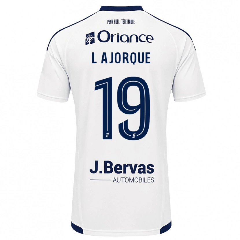 Danxen Homem Camisola Ludovic Ajorque #19 Azul Marinho Branco Alternativa 2026/27 Camisa Brasil