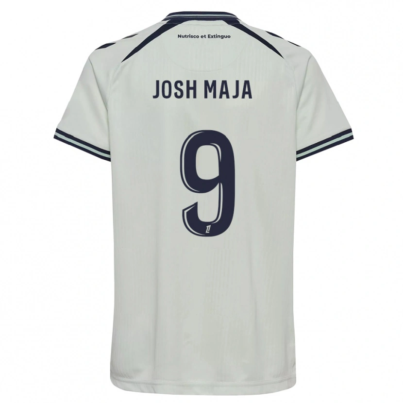 Danxen Homem Camisola Josh Maja #9 Azul Meia-Noite Branco Alternativa 2026/27 Camisa Brasil