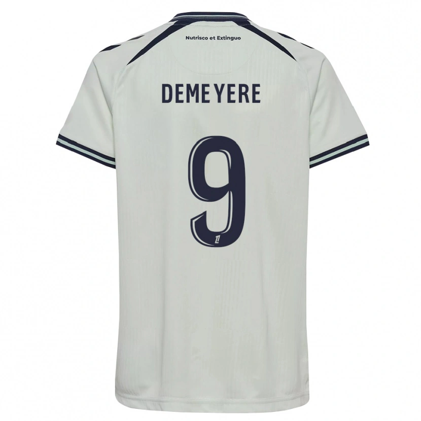 Danxen Homem Camisola Silke Demeyere #9 Azul Meia-Noite Branco Alternativa 2026/27 Camisa Brasil