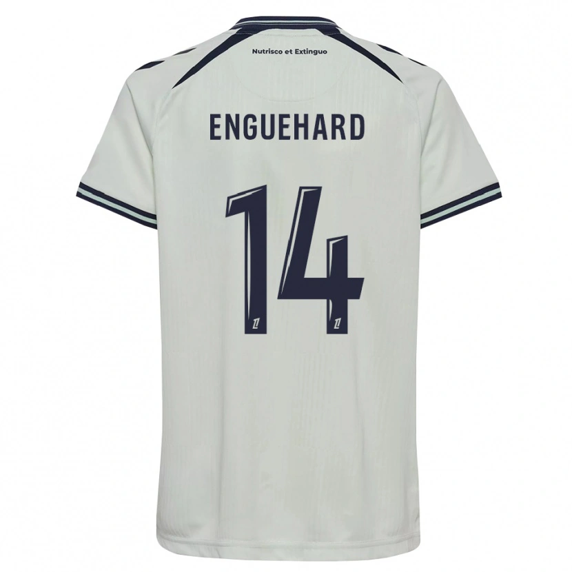 Danxen Homem Camisola Romane Enguehard #14 Azul Meia-Noite Branco Alternativa 2026/27 Camisa Brasil