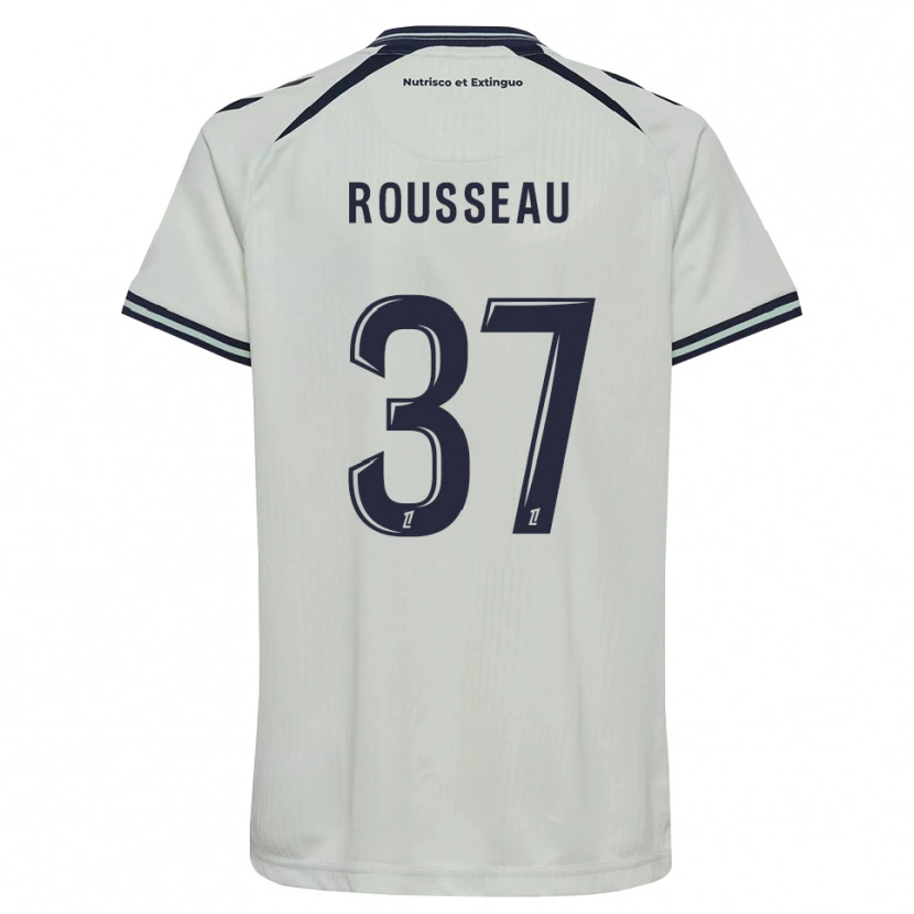Danxen Homem Camisola Thomas Rousseau #37 Azul Meia-Noite Branco Alternativa 2026/27 Camisa Brasil