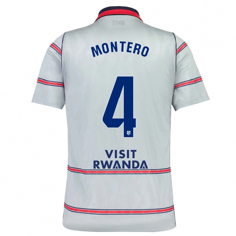 Danxen Homem Camisola Francisco Montero #4 Cinza Vermelho Azul Marinho Terceiro 2026/27 Camisa Brasil