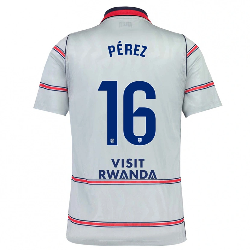 Danxen Homem Camisola Dani Pérez #16 Cinza Vermelho Azul Marinho Terceiro 2026/27 Camisa Brasil