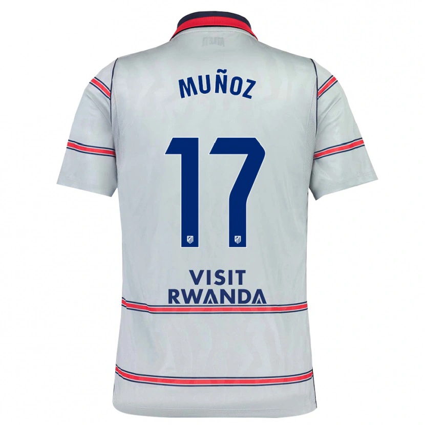 Danxen Homem Camisola David Muñoz #17 Cinza Vermelho Azul Marinho Terceiro 2026/27 Camisa Brasil