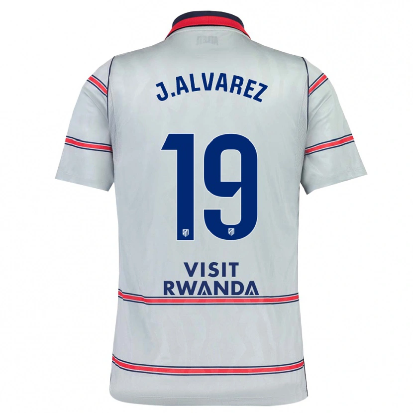 Danxen Homem Camisola Julián Alvarez #19 Cinza Vermelho Azul Marinho Terceiro 2026/27 Camisa Brasil