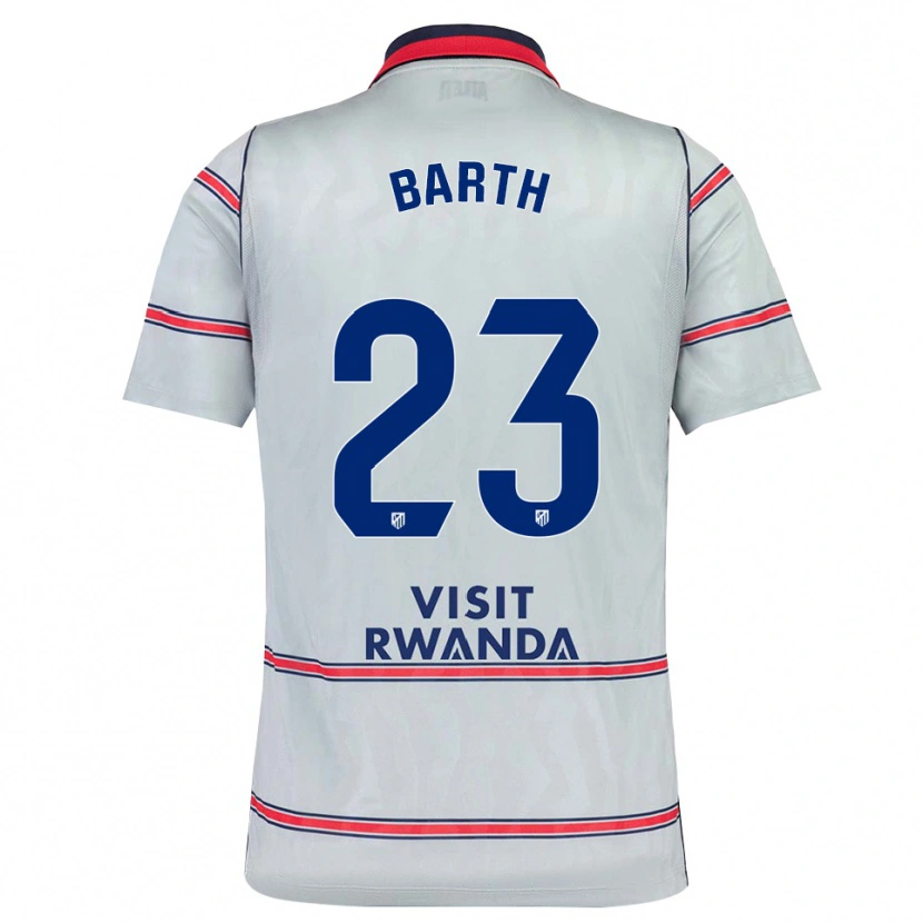 Danxen Homem Camisola Merle Barth #23 Cinza Vermelho Azul Marinho Terceiro 2026/27 Camisa Brasil