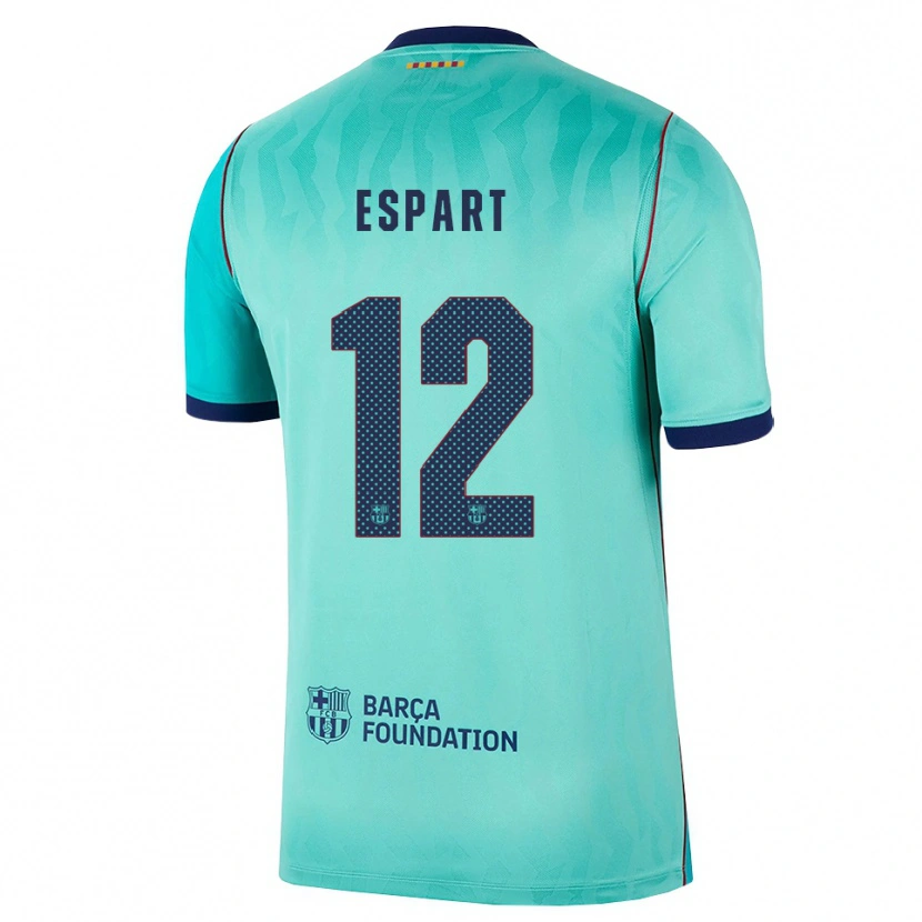 Danxen Homem Camisola Xavi Espart #12 Água Turquesa Escura Azul Real Terceiro 2026/27 Camisa Brasil