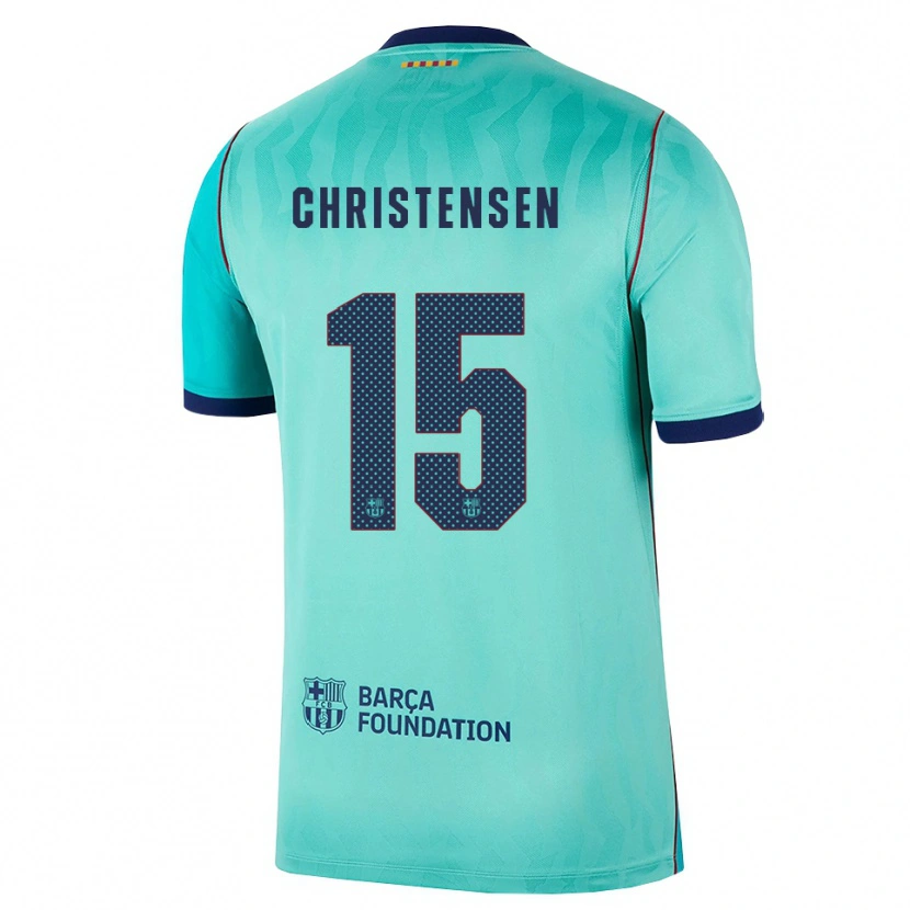 Danxen Homem Camisola Andreas Christensen #15 Água Turquesa Escura Azul Real Terceiro 2026/27 Camisa Brasil