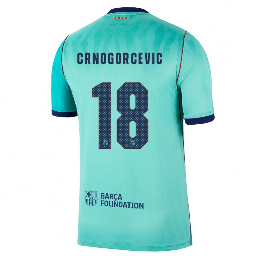 Danxen Homem Camisola Ana-Maria Crnogorcevic #18 Água Turquesa Escura Azul Real Terceiro 2026/27 Camisa Brasil