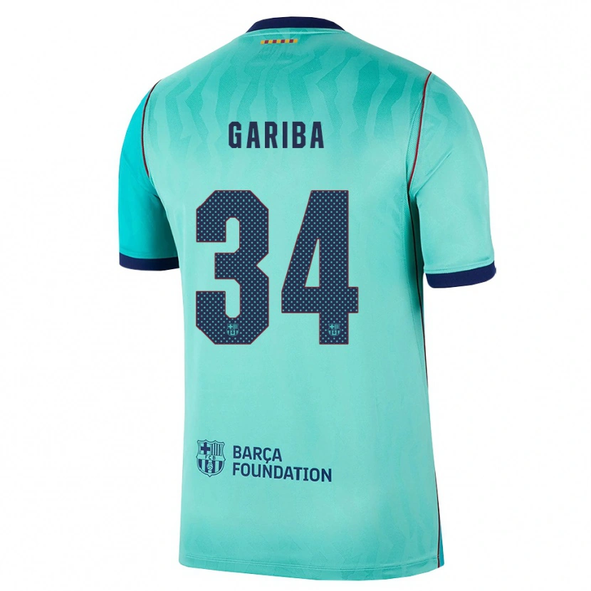 Danxen Homem Camisola Hafiz Gariba #34 Água Turquesa Escura Azul Real Terceiro 2026/27 Camisa Brasil