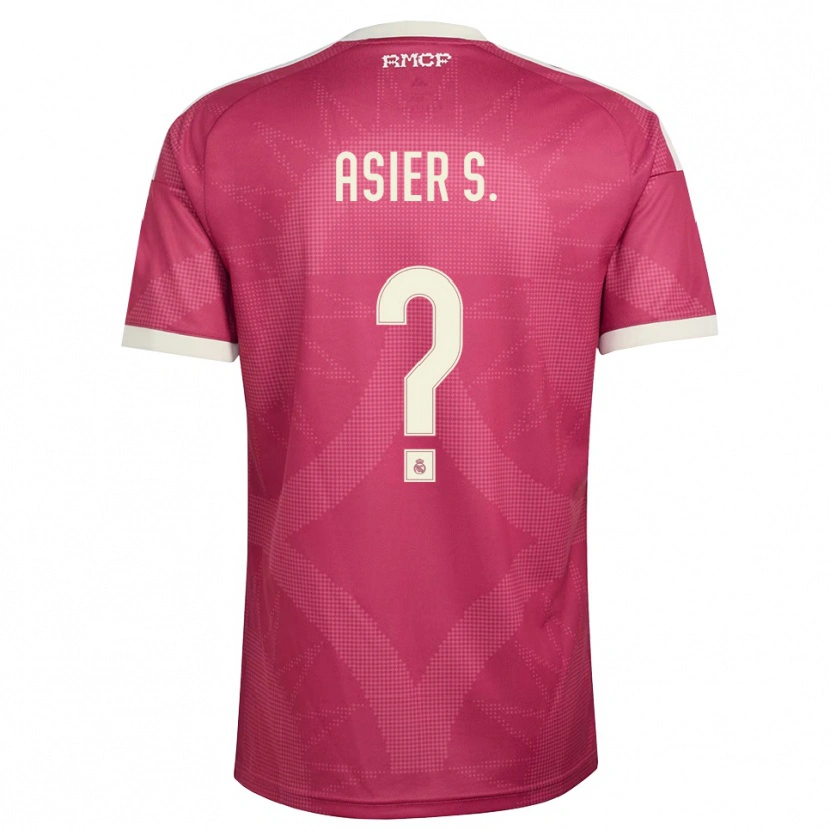 Danxen Homem Camisola Asier Sánchez #0 Vermelho Pálido Violeta Branco Terceiro 2026/27 Camisa Brasil