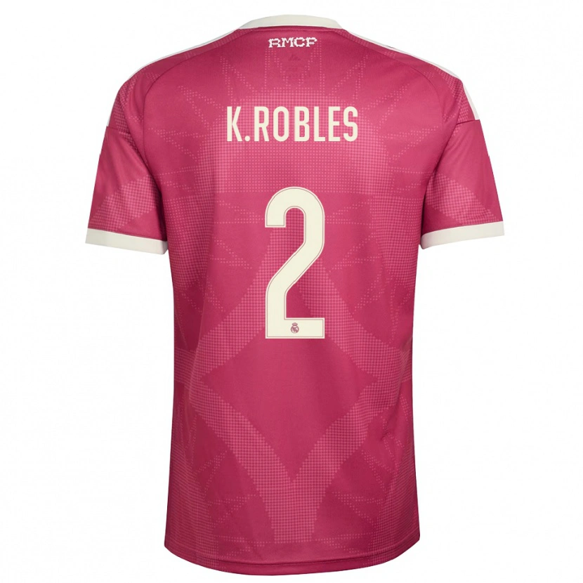 Danxen Homem Camisola Kenti Robles #2 Vermelho Pálido Violeta Branco Terceiro 2026/27 Camisa Brasil