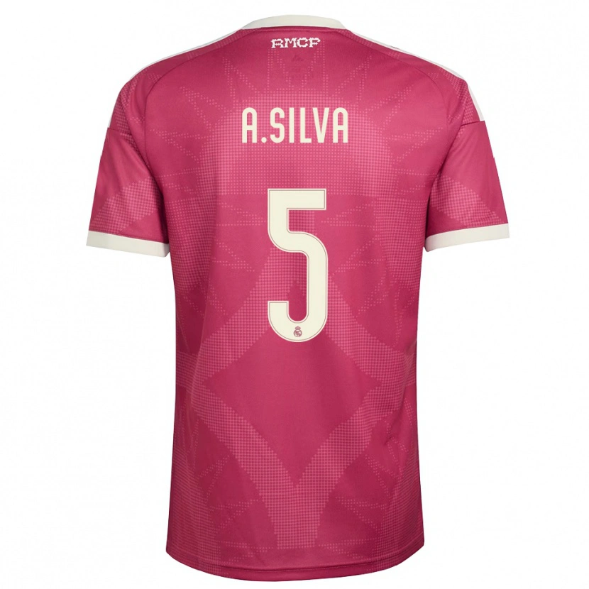Danxen Homem Camisola Antonia Silva #5 Vermelho Pálido Violeta Branco Terceiro 2026/27 Camisa Brasil