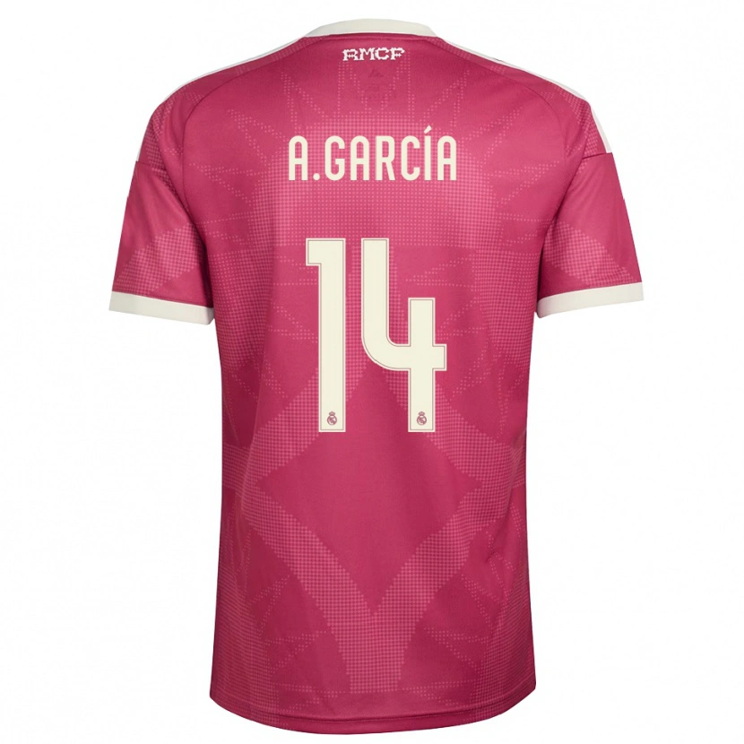 Danxen Homem Camisola Aimar García #14 Vermelho Pálido Violeta Branco Terceiro 2026/27 Camisa Brasil