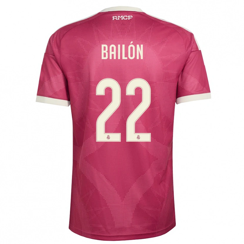 Danxen Homem Camisola Javi Bailón #22 Vermelho Pálido Violeta Branco Terceiro 2026/27 Camisa Brasil