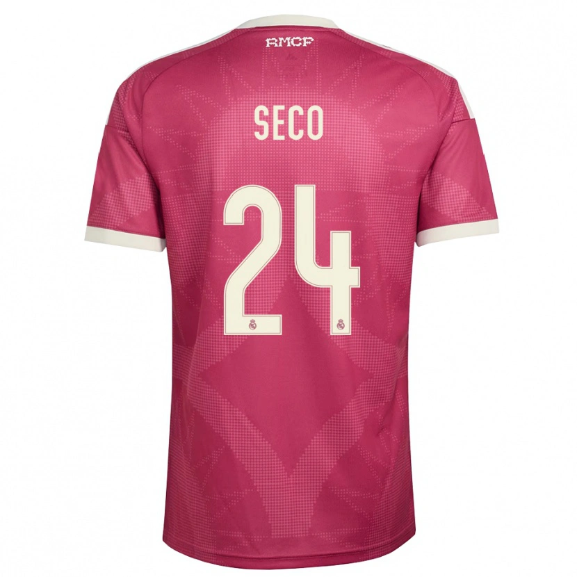 Danxen Homem Camisola Ferran Seco #24 Vermelho Pálido Violeta Branco Terceiro 2026/27 Camisa Brasil
