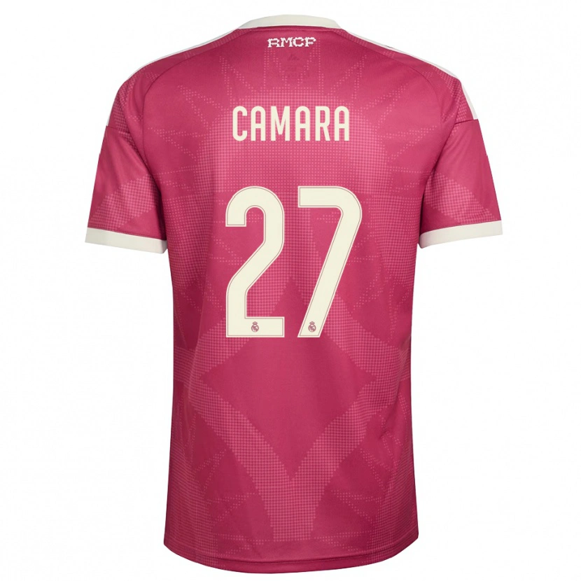 Danxen Homem Camisola Kalifa Camara #27 Vermelho Pálido Violeta Branco Terceiro 2026/27 Camisa Brasil