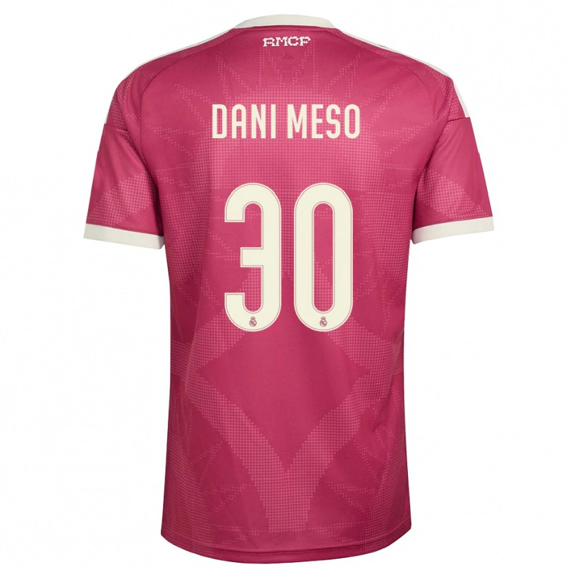 Danxen Homem Camisola Daniel Mesonero #30 Vermelho Pálido Violeta Branco Terceiro 2026/27 Camisa Brasil