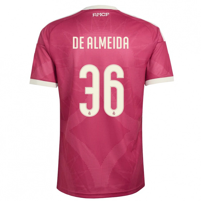 Danxen Homem Camisola Paulo De Almeida #36 Vermelho Pálido Violeta Branco Terceiro 2026/27 Camisa Brasil