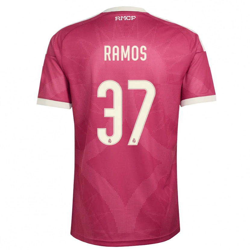 Danxen Homem Camisola Yeremaiah Ramos #37 Vermelho Pálido Violeta Branco Terceiro 2026/27 Camisa Brasil