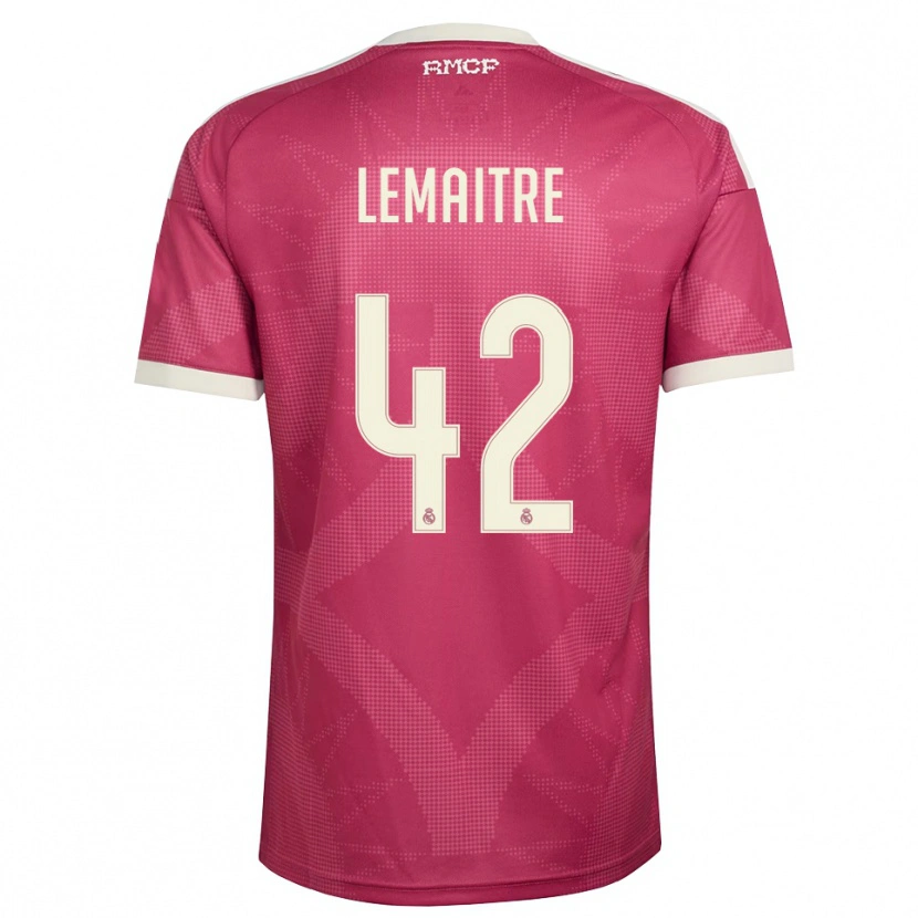 Danxen Homem Camisola Léo Lemaître #42 Vermelho Pálido Violeta Branco Terceiro 2026/27 Camisa Brasil