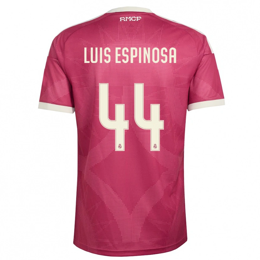 Danxen Homem Camisola José Luis Espinosa #44 Vermelho Pálido Violeta Branco Terceiro 2026/27 Camisa Brasil