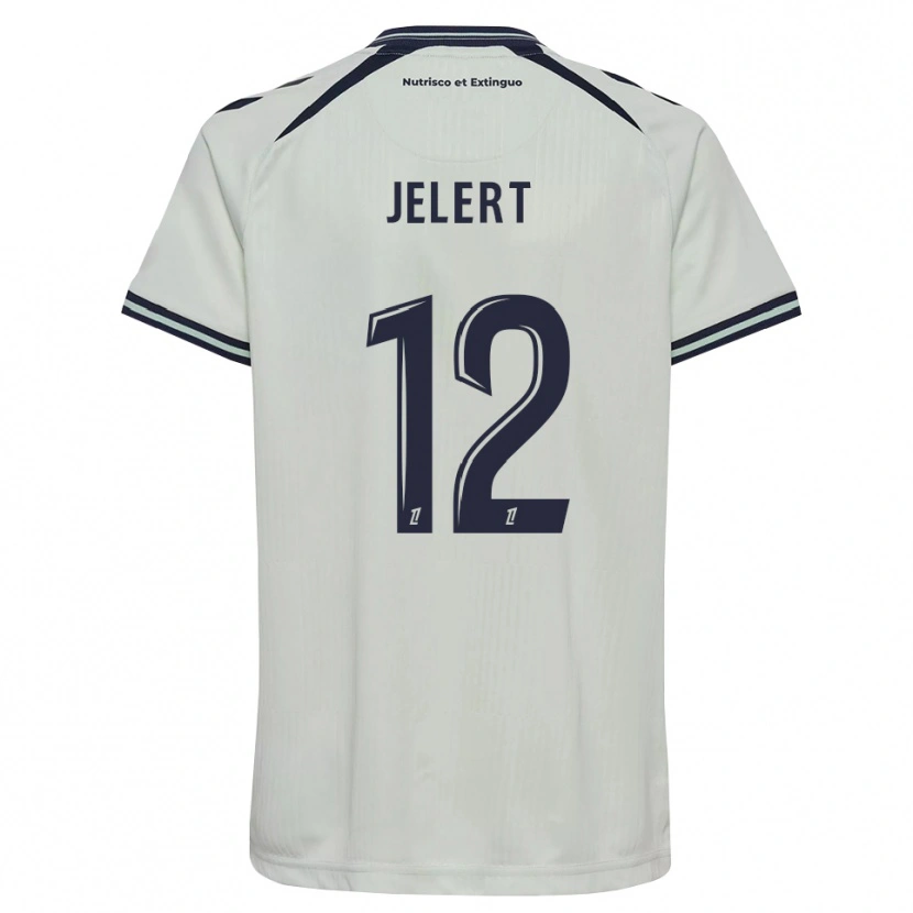 Danxen Homem Camisola Elias Jelert #12 Azul Meia-Noite Branco Alternativa 2026/27 Camisa Brasil