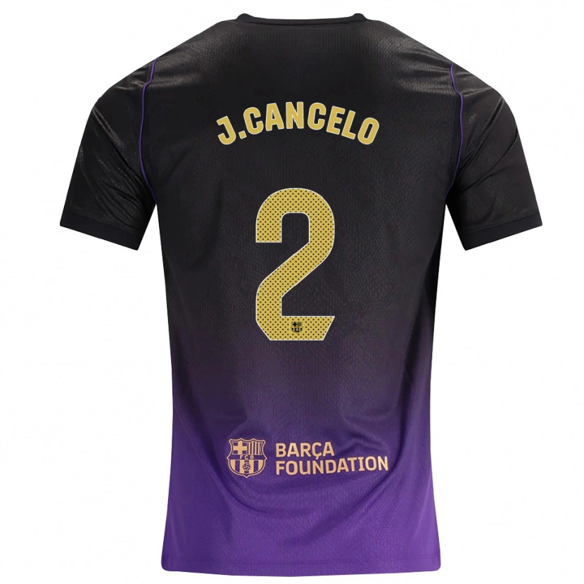 Danxen Homem Camisola João Cancelo #2 Roxo Amarelo Preto Alternativa 2026/27 Camisa Brasil