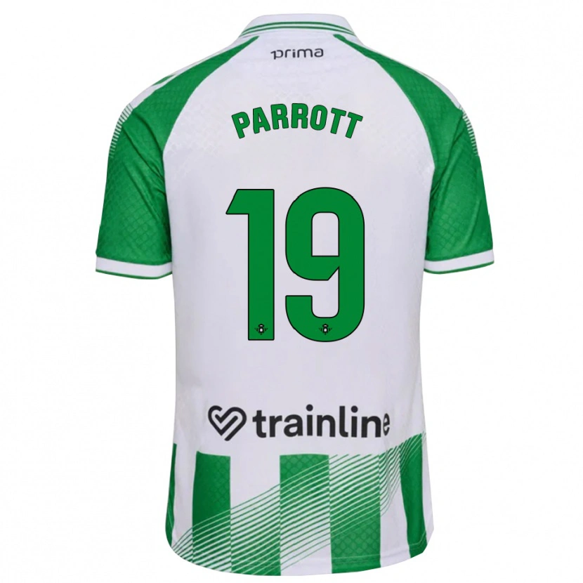 Danxen Mulher Camisola Troy Parrott #19 Verde Claro Preto Branco Principal 2026/27 Camisa Brasil