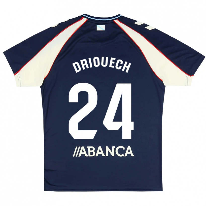 Danxen Mulher Camisola Couhaib Driouech #24 Azul Real Vermelho Branco Alternativa 2026/27 Camisa Brasil