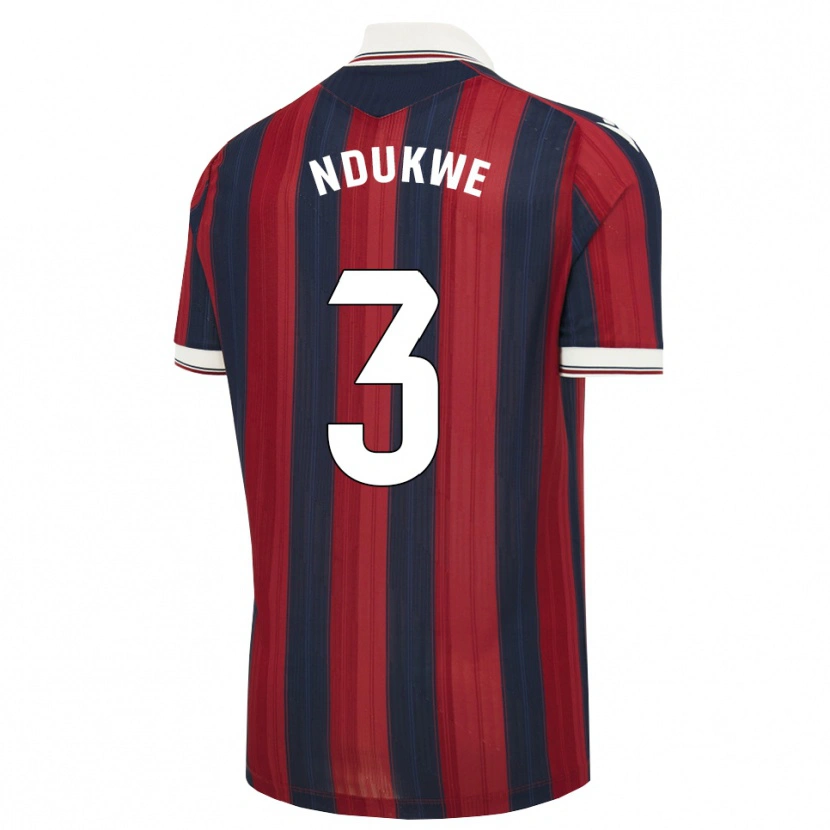 Danxen Mulher Camisola Ifeanyi Ndukwe #3 Azul Meia-Noite Vermelho Principal 2026/27 Camisa Brasil