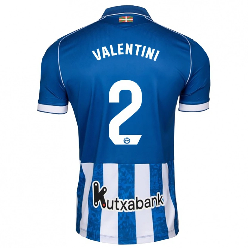 Danxen Mulher Camisola Nicolás Valentini #2 Azul Branco Preto Principal 2026/27 Camisa Brasil